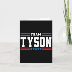 Team Tyson Lifetime Member Familienname Tyson Karte