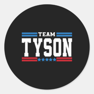Team Tyson Lifetime Member Familienname Tyson Runder Aufkleber