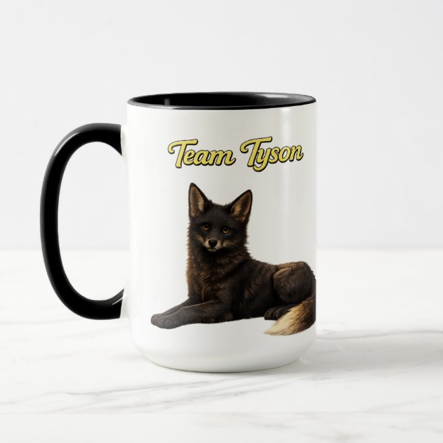 Team Tyson the Fox kids mug Tasse (Links)