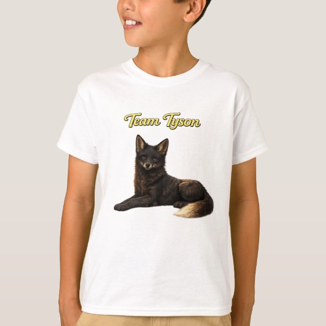 Team Tyson the Fox Kinder T-Shirt (Vorderseite)