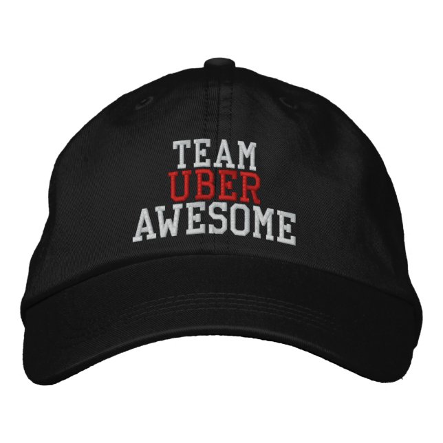 Team Uber phantastisch Bestickte Baseballkappe (Vorderseite)