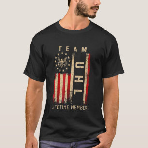 Team UHL Lebenslanges Mitglied Amerikanische Flagg T-Shirt