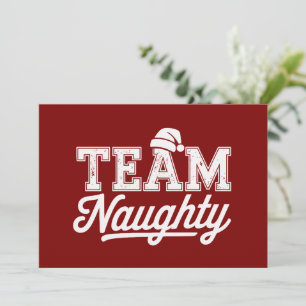 Team Unartig Lustige Weihnachtsfeier Witz Humor Mä Feiertagskarte