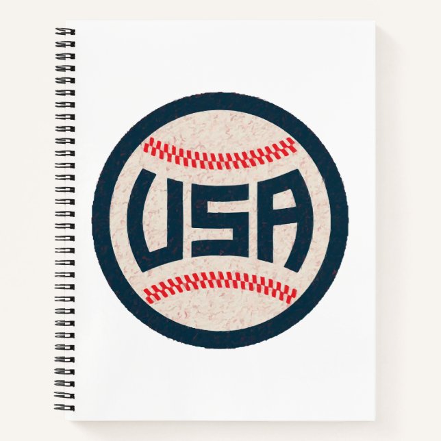 Team USA Baseball Notizbuch (Vorderseite)