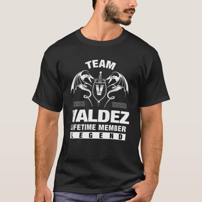 Team Valdez Lifetime-Mitglied T-Shirt (Vorderseite)