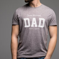 Team-Vater sportlich einfache personalisierte weiß