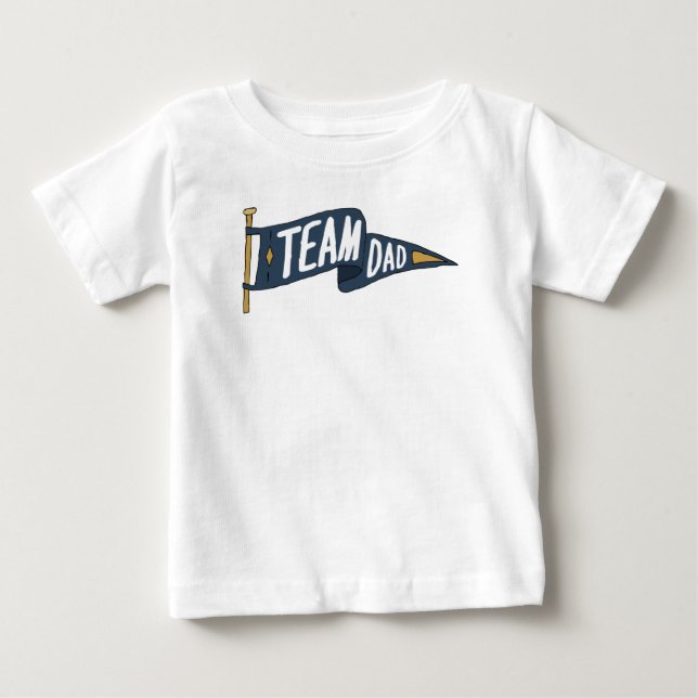 Team Vater Strong Vaters Team Pater Vater Team Baby T-shirt (Vorderseite)