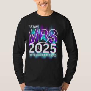 Team VBS 2025 Northern Lights Crew Lustige Ferien T-Shirt