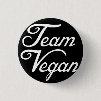 Team vegan button