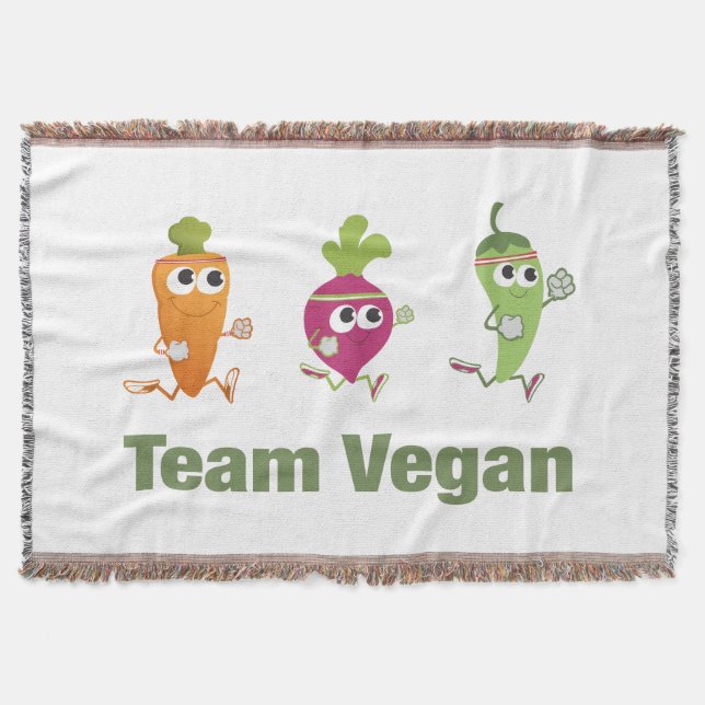 Team Vegan Decke (Vorderseite)