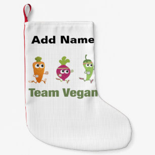 Team vegan! Laufende Veggies Kleiner Weihnachtsstrumpf