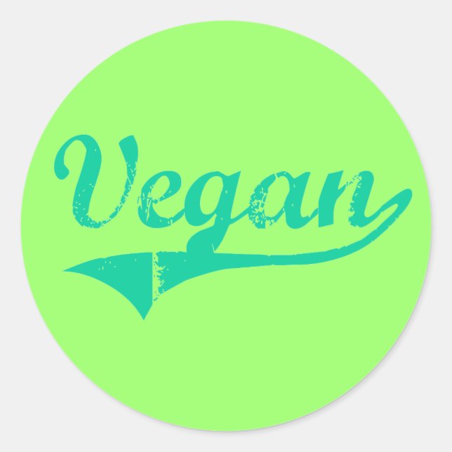 Team Vegan Stickers (Vorderseite)