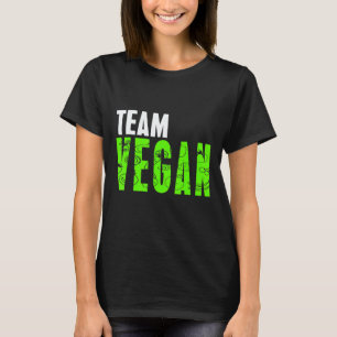 TEAM VEGAN Tolles Vegan Vegetarisches Geschenk T-Shirt