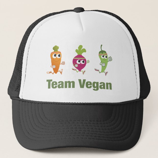 Team Vegan Truckerkappe (Vorderseite)