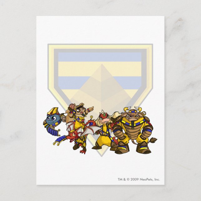 Team verlorene Wüstengruppe Postkarte (Vorderseite)