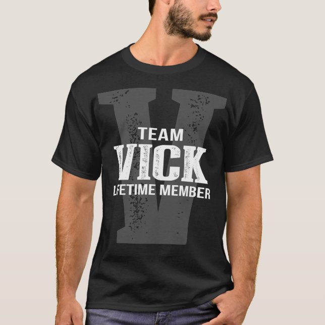 Team VICK Lifetime Mitglied T-Shirt (Vorderseite)