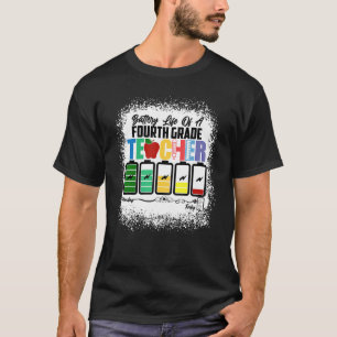 Team Vierte Klasse Batterie Des Lebens Ein Vierter T-Shirt