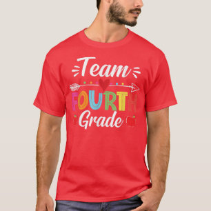 Team Vierte Klasse zurück zur Schule 4. Lehrerin S T-Shirt