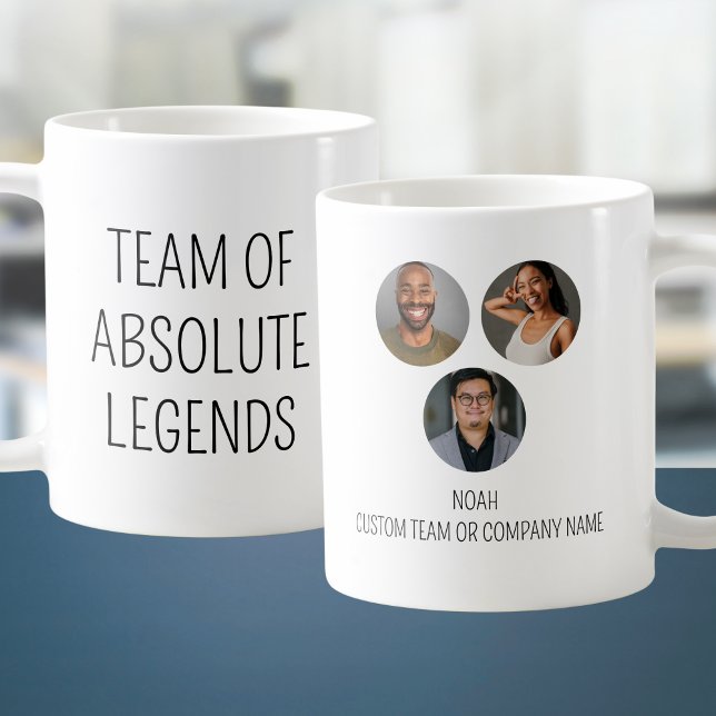 Team von Absolute Legends 3 Foto Coworker Office Kaffeetasse (Team Of Absolute Legends 3 Photo Coworker Office Coffee Mug
)