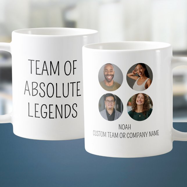 Team von Absolute Legends 4 Foto Coworker Office Kaffeetasse (Team Of Absolute Legends 4 Photo Coworker Office Coffee Mug
)