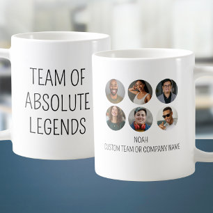 Team von Absolute Legends 6 Foto Mitarbeiter Offic Kaffeetasse