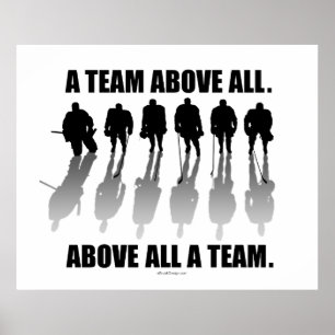 Team vor allem (Hockey) Poster