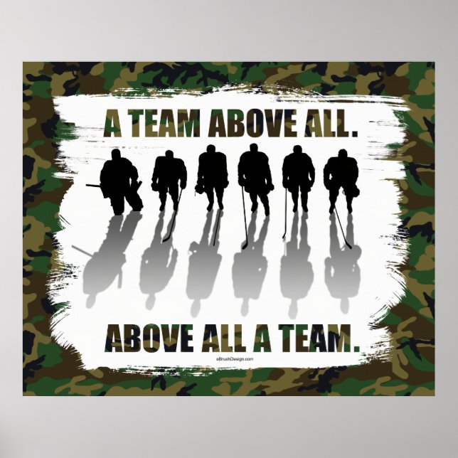 Team vor allem (Hockey-Poster) Poster (Vorne)