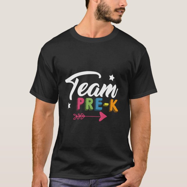 Team Vorschule Pre-K Schulklasse Pfeil T-Shirt (Vorderseite)