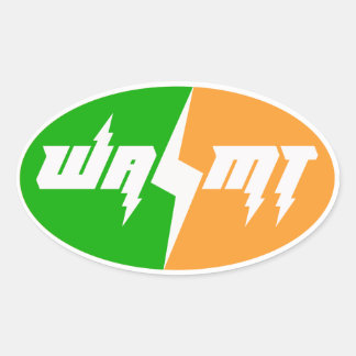 Team WAMT Thunder Logo-Aufkleber Ovaler Aufkleber