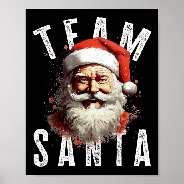 Team Weihnachten Weihnachten Weihnachten Weihnacht Poster (Vorne)
