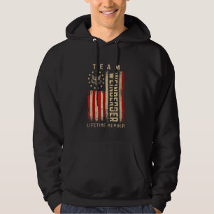 Team WEINBERGER Lifetime Member American Flag Hoodie