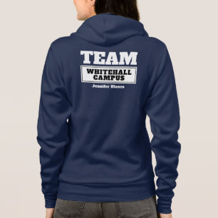 Team-weiße personalisierte Familie oder Gruppe T - Hoodie