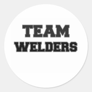Team Welders Runder Aufkleber