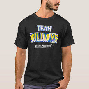 Team Williams stolz Familienname Nachname T-Shirt