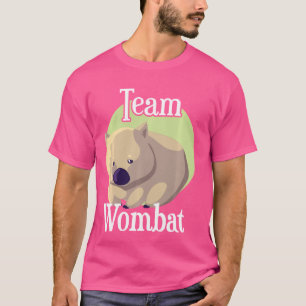Team Womba Wombat Fan Club Funny Wombat Lover T-Shirt