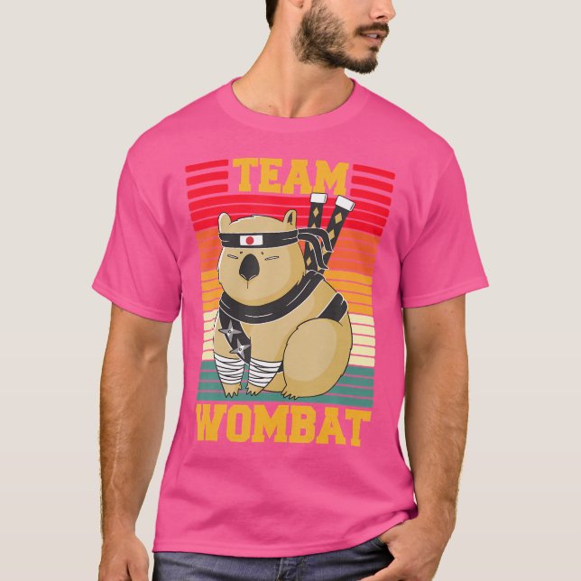 Team Wombat Funny Wombat Sprichwort T-Shirt (Vorderseite)