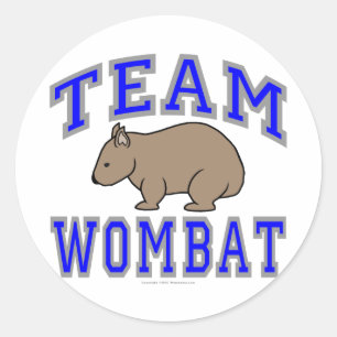 Team Wombat II Runder Aufkleber