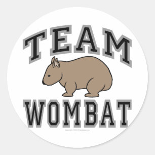 Team Wombat V Runder Aufkleber