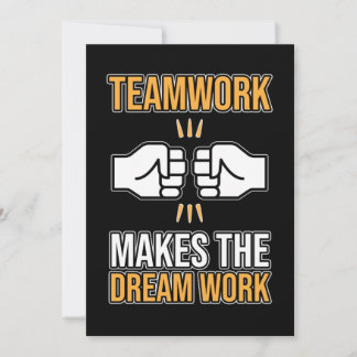 Team Work Makes Dream Work Employee Appreciation G Einladung