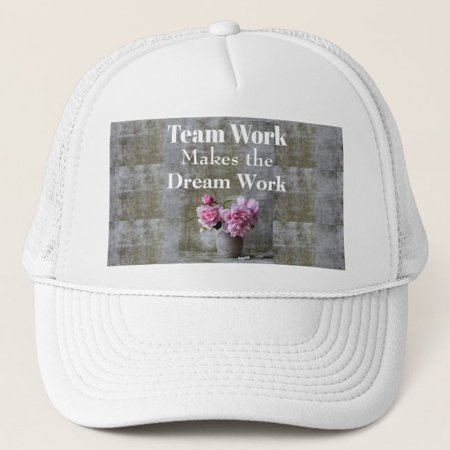 Team Work Trucker Hat Truckerkappe (Vorderseite)