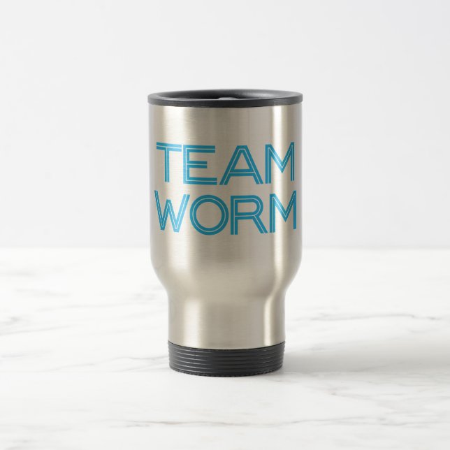 Team-Wurm-rostfreie Tasse (Mittel)