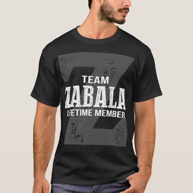 Team ZABALA Lifetime-Mitglied T-Shirt (Vorderseite)