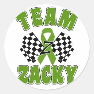 Team Zacky Runder Aufkleber