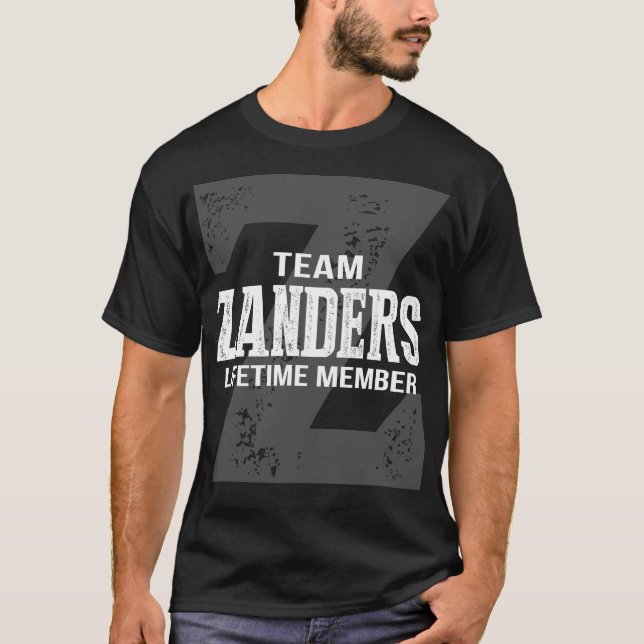 Team ZANDERS Lifetime Member T-Shirt (Vorderseite)