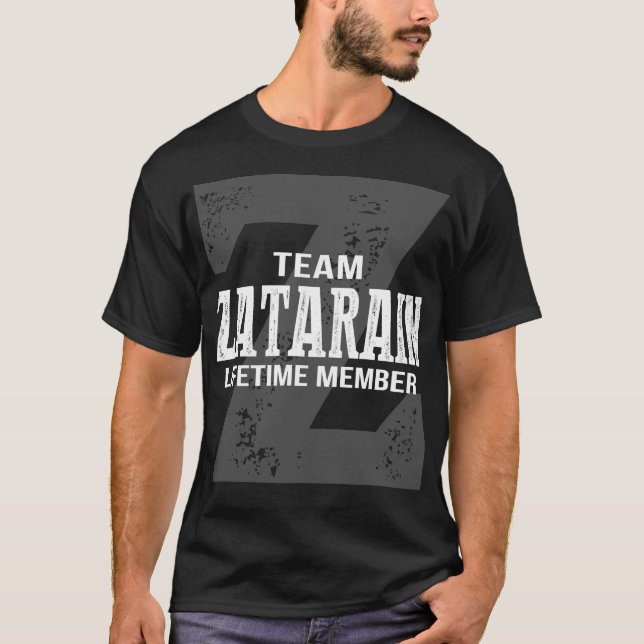 Team ZATARAIN Lebenszeit Mitglied T-Shirt (Vorderseite)