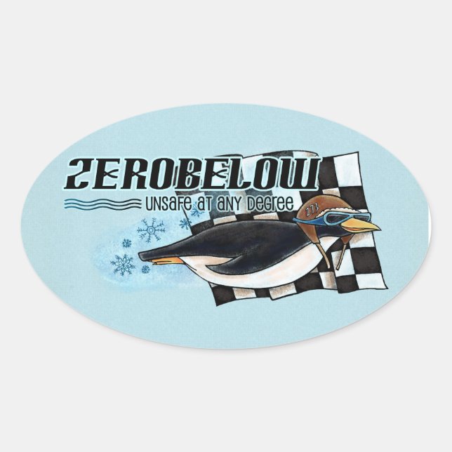 Team zerobelow - Aufkleber (Vorderseite)