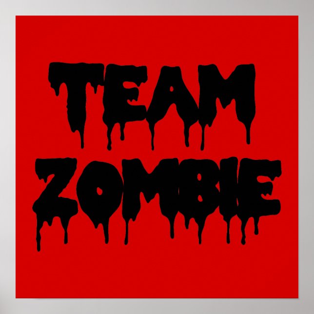 Team Zombie Poster (Vorne)