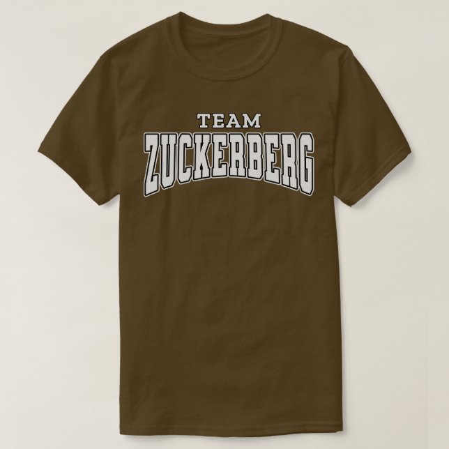 Team Zuckerberg Supporter T-Shirt (Design vorne)