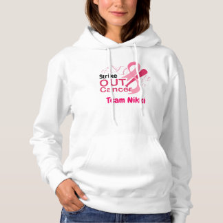Team zur Unterstützung von Brustkrebs Pink Ribbon Hoodie