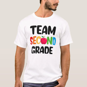 Team zweiter Klasse Lehrer zurück zum Schuldesign T-Shirt